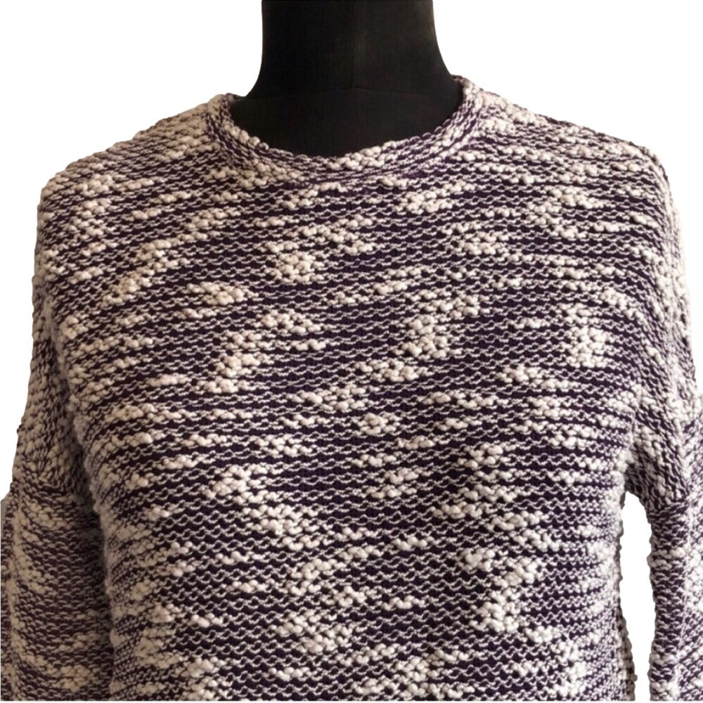 Fabletics Knit Sweater, Purple & White - Picture 5 of 8